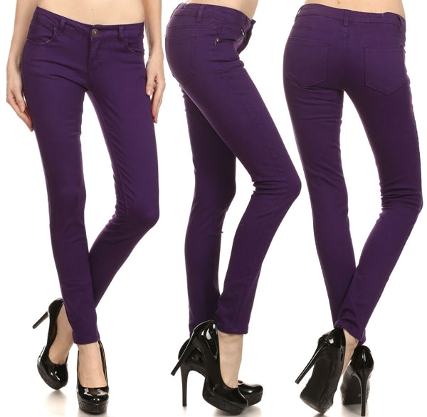 Juniors 5-Pocket Cotton Pants – Everyday Basics