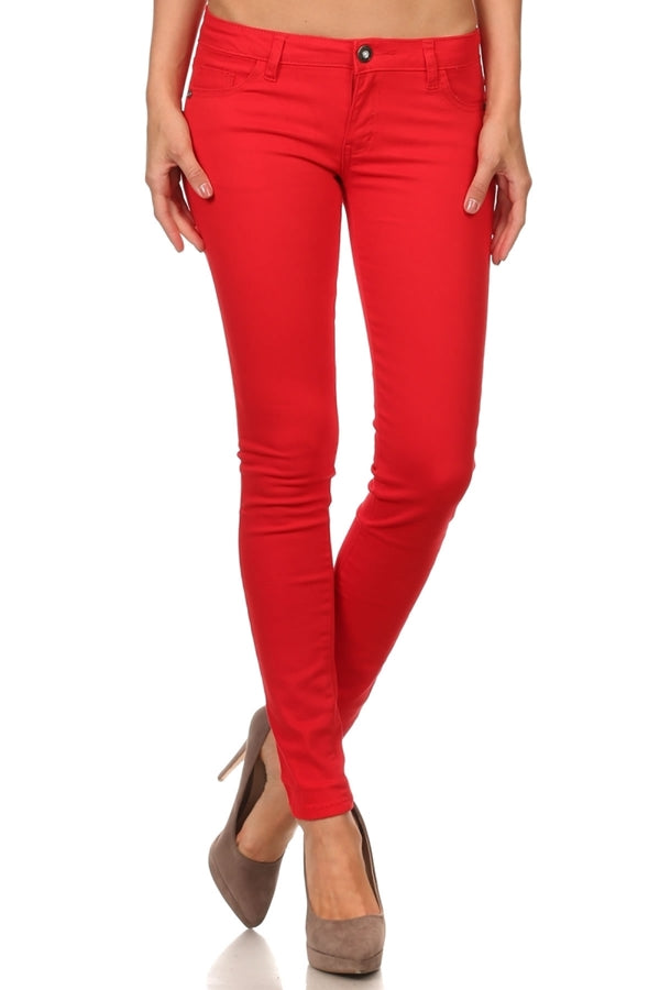 Juniors Cotton Everyday Pants – 5-Pocket Design