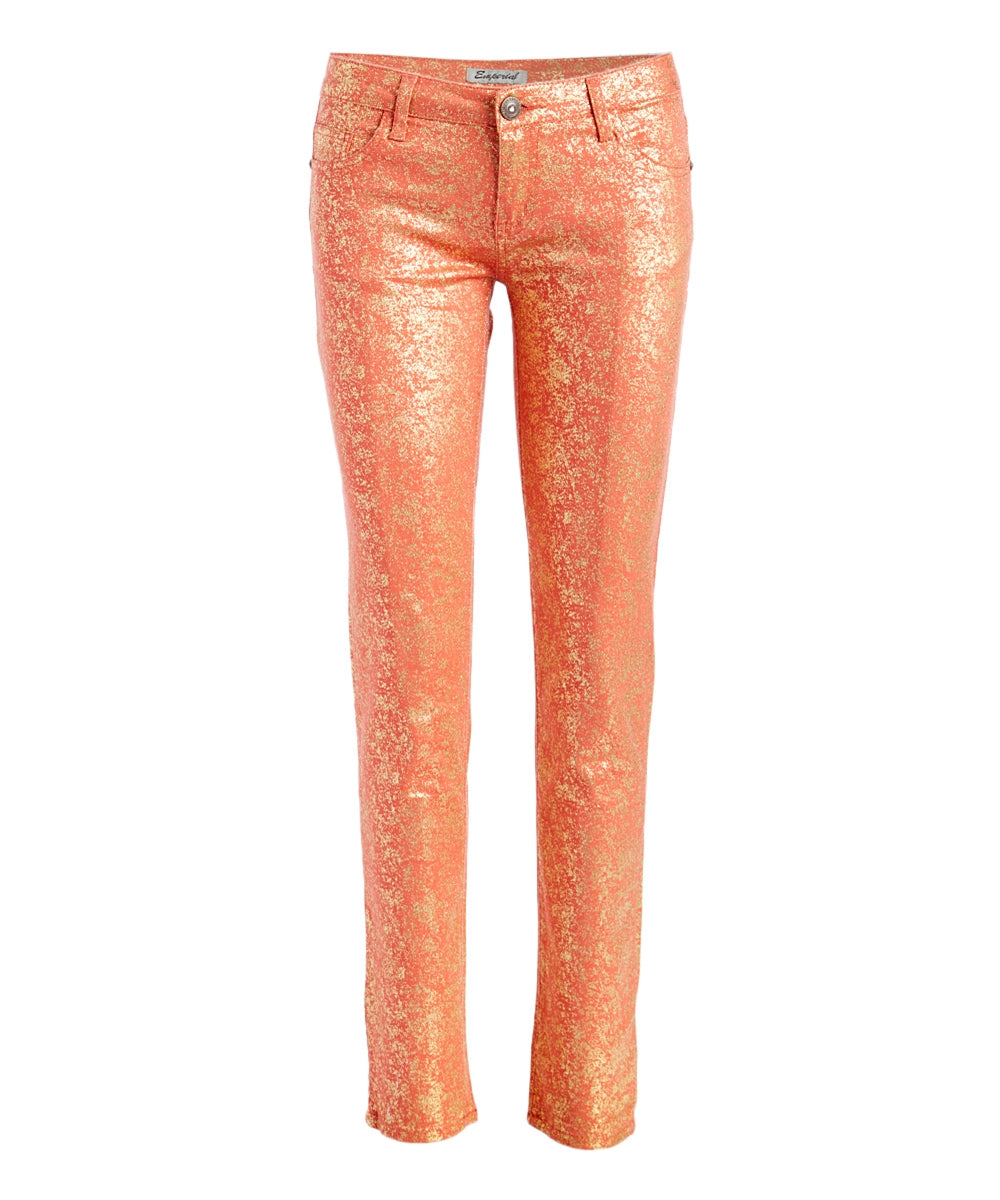 Juniors Metallic Fashion Pants – Soft Stretch
