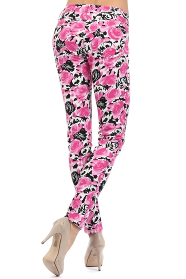 Juniors Flower Pattern Pants – Soft Cotton Fabric