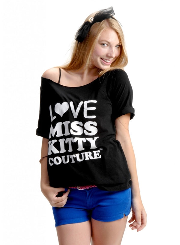 Juniors Printed Top P-3008-BLACK