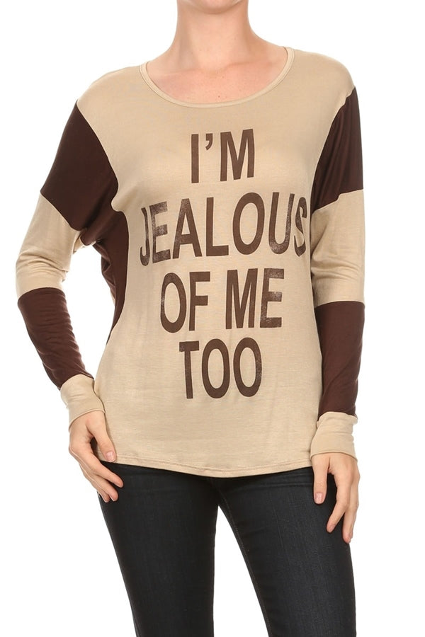 Women's L/S Scoop neck top PRR-8266-Khaki