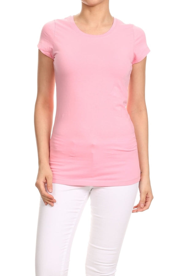 Women's LoveSweet Basic T-shirts Pink