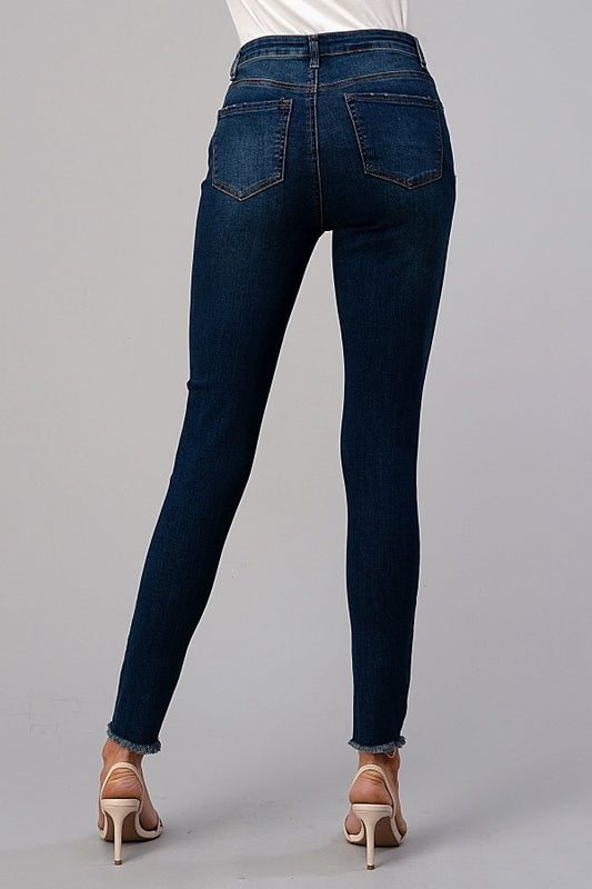 American Blue Skinny Fit Jeans – Distressed Look, 5 Pocket Design