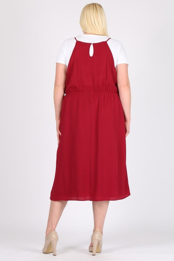 Comfortable Women's Plus Size Koshibo Dress – Everyday Wear with Side Pockets