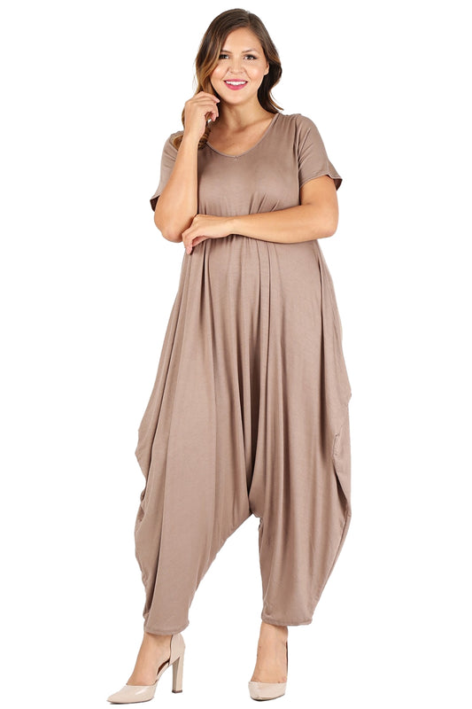 Curvy Women’s harem jumpsuit