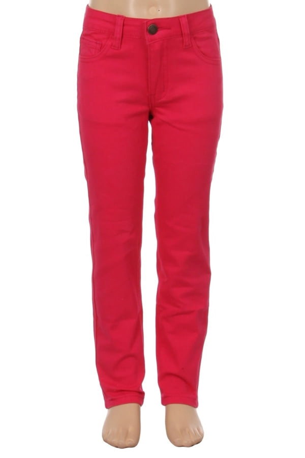 Girls Colorful Cotton Pants – Stretch Everyday Fit