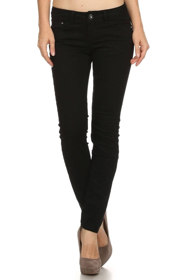Juniors Cotton Pants – Classic Basics 5-Pocket Style