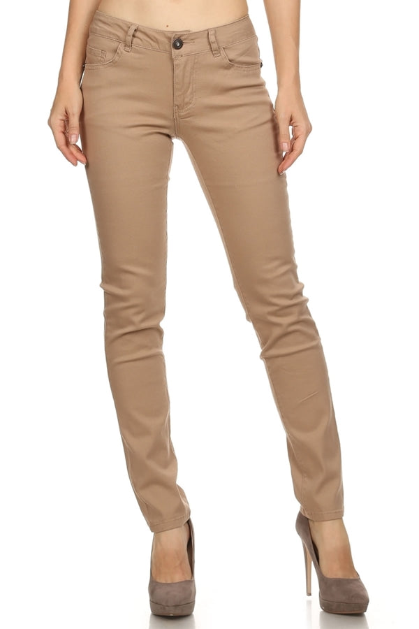 Juniors Basic Style Cotton Pants – 5-Pocket Comfort