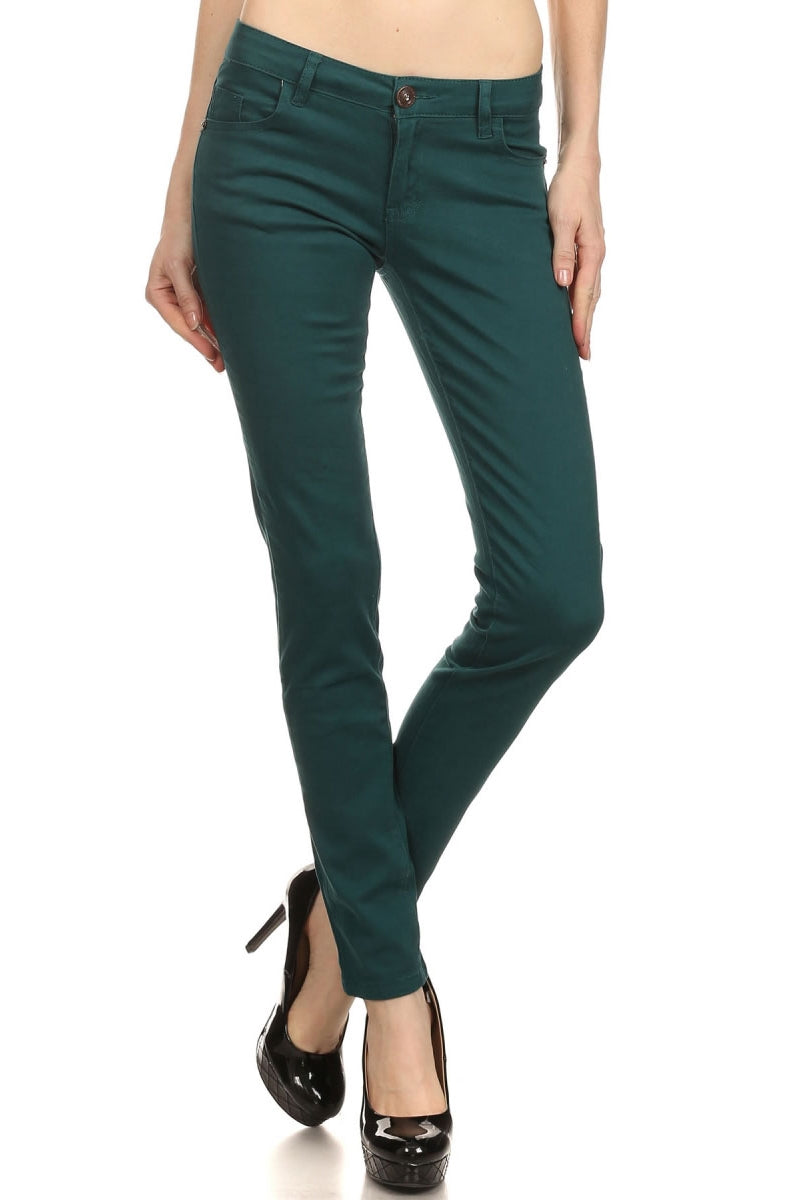 Juniors Soft Cotton Basics Pants – 5-Pocket Wear