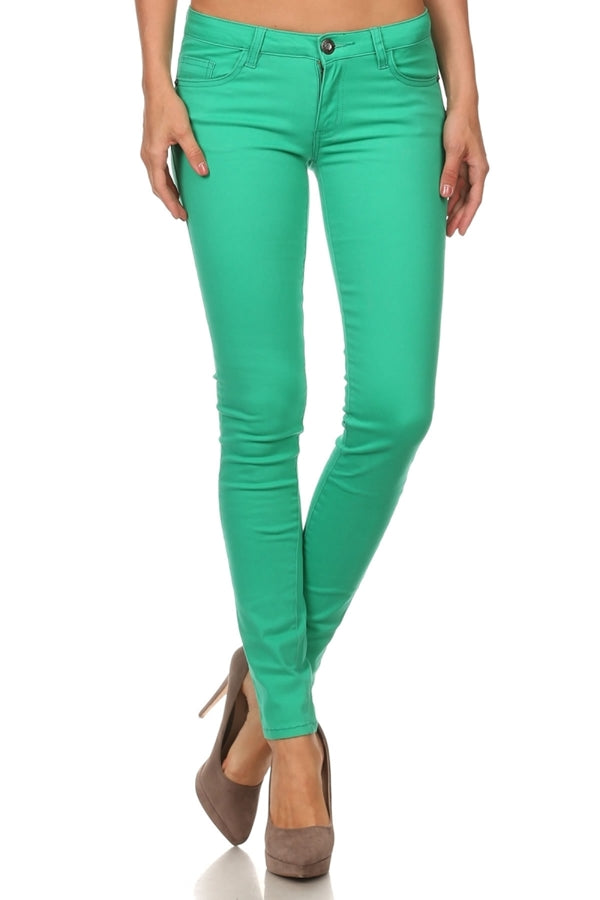 Juniors Basic Style Cotton Pants – 5-Pocket Comfort