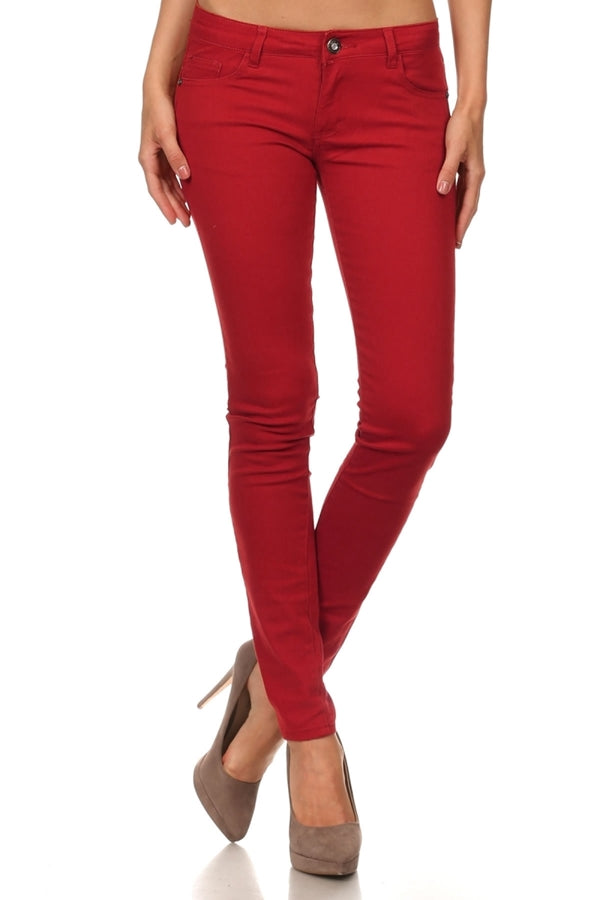 Juniors Basic Cotton Pants – Classic 5-Pocket Fit