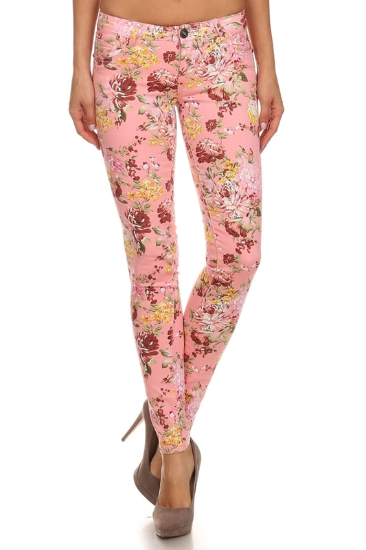 Juniors Floral Fashion Pants – Premium Cotton