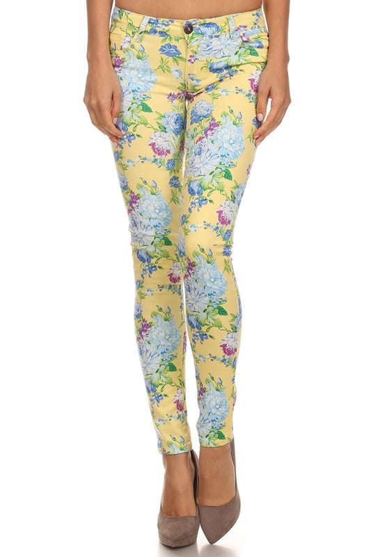 Floral Print Cotton Pants for Juniors – Everyday Wear