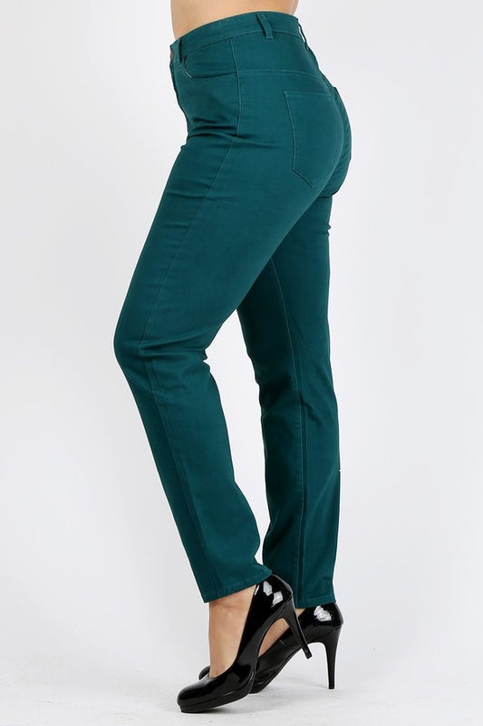 Women’s Plus Size Stretch Twill Pants – High Waist Comfort Fit