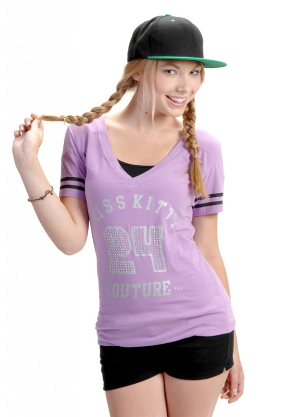 Juniors Graphic T-Shirt – “Love Miss Kitty” Script Print Tee