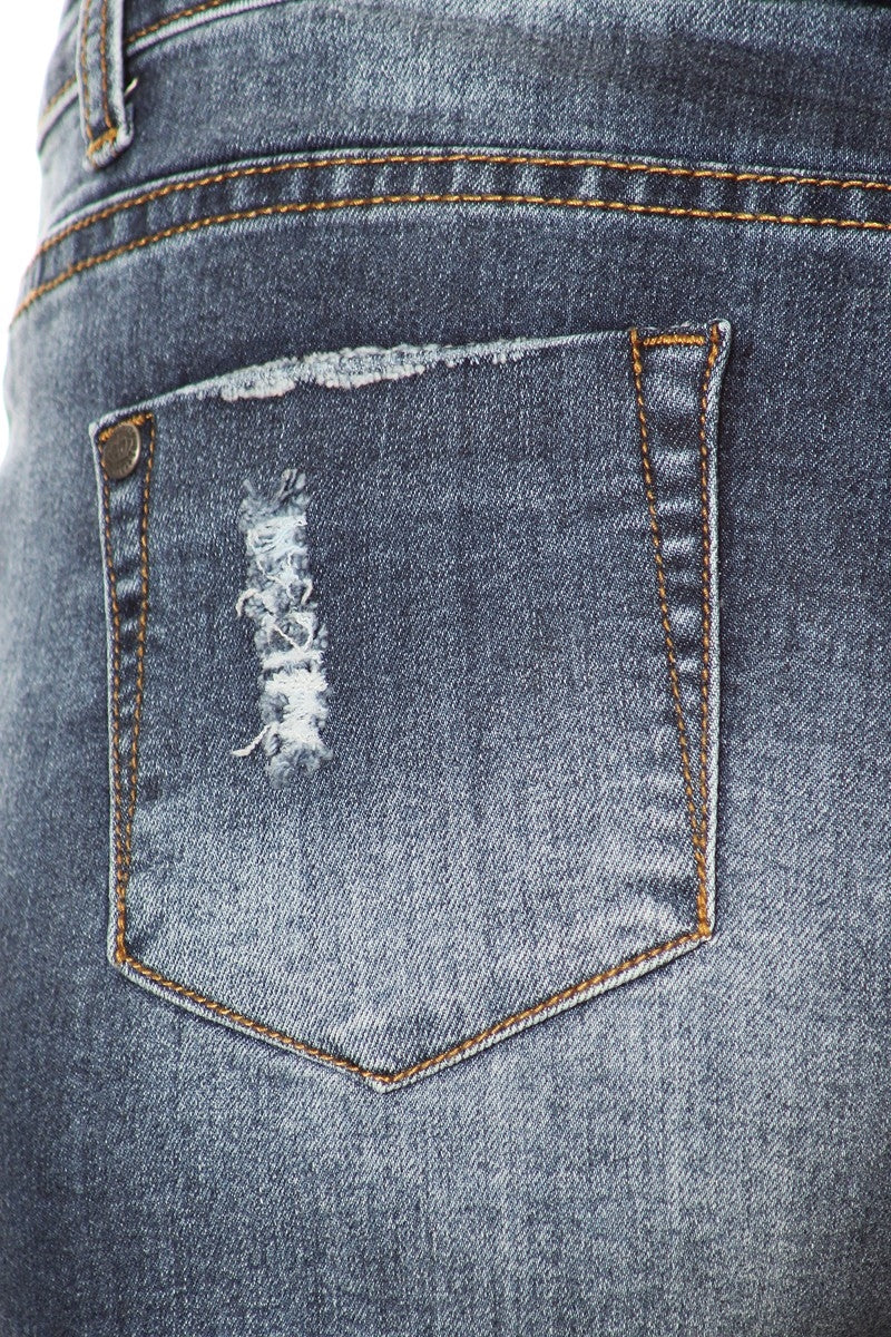 Rock and Royal Distressed Denim Shorts