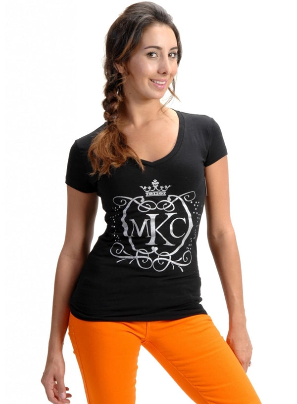 Cat print Premium cotton black t-shirt