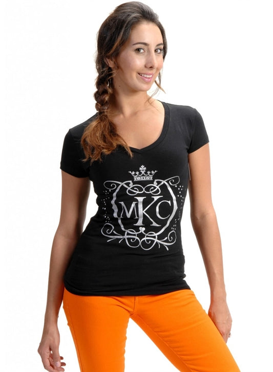 Cat print Premium cotton black t-shirt