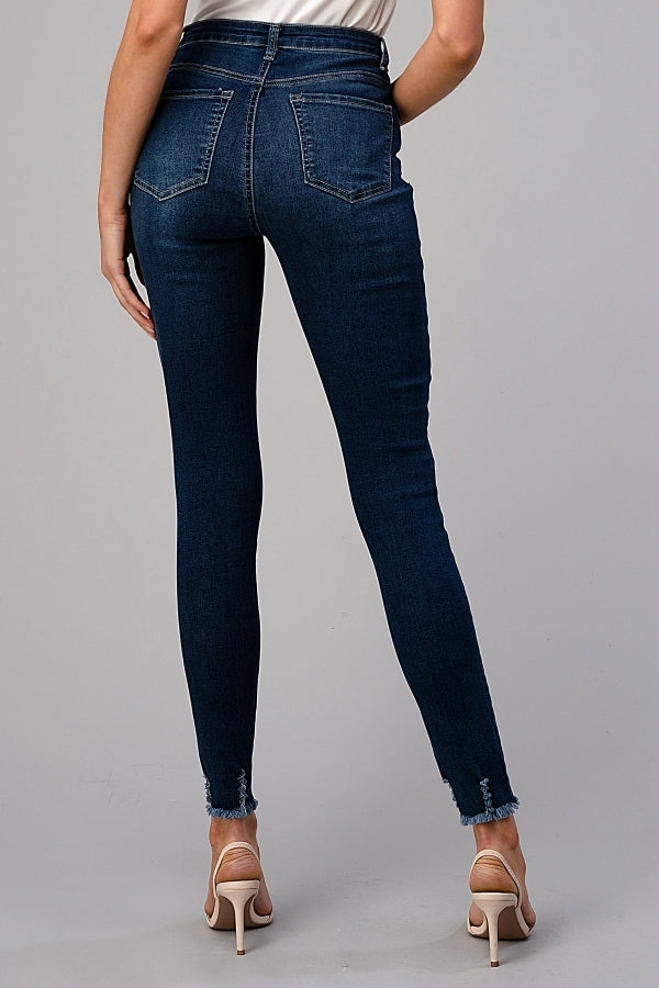 Fashionable Skinny Distressed Denim Jeans – Juniors Collection by American Blue