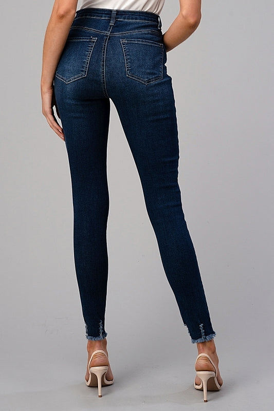 Fashionable Skinny Distressed Denim Jeans – Juniors Collection by American Blue